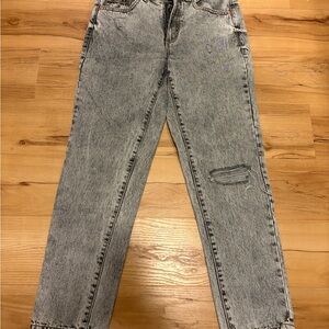 Women’s Garage Gray Denim Mom Jeans size 27
